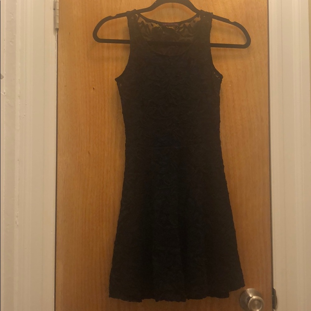 Black lace dress